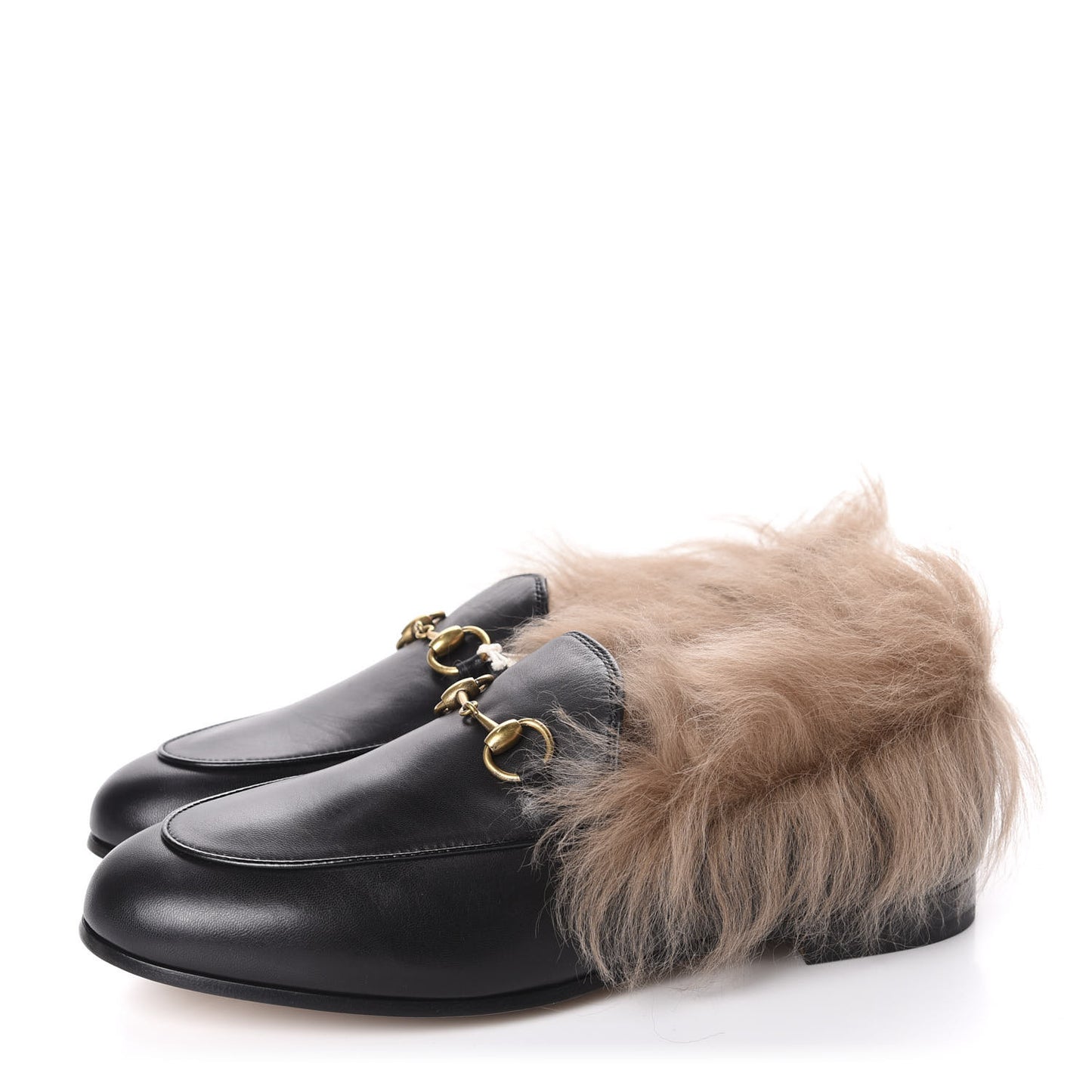 Malaga Kid Fur Womens Jordaan Loafers 37 Black Natural