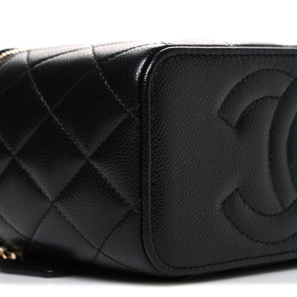 Chanel Caviar Quilted Small Vanity Case With Chain Black 9 of 11