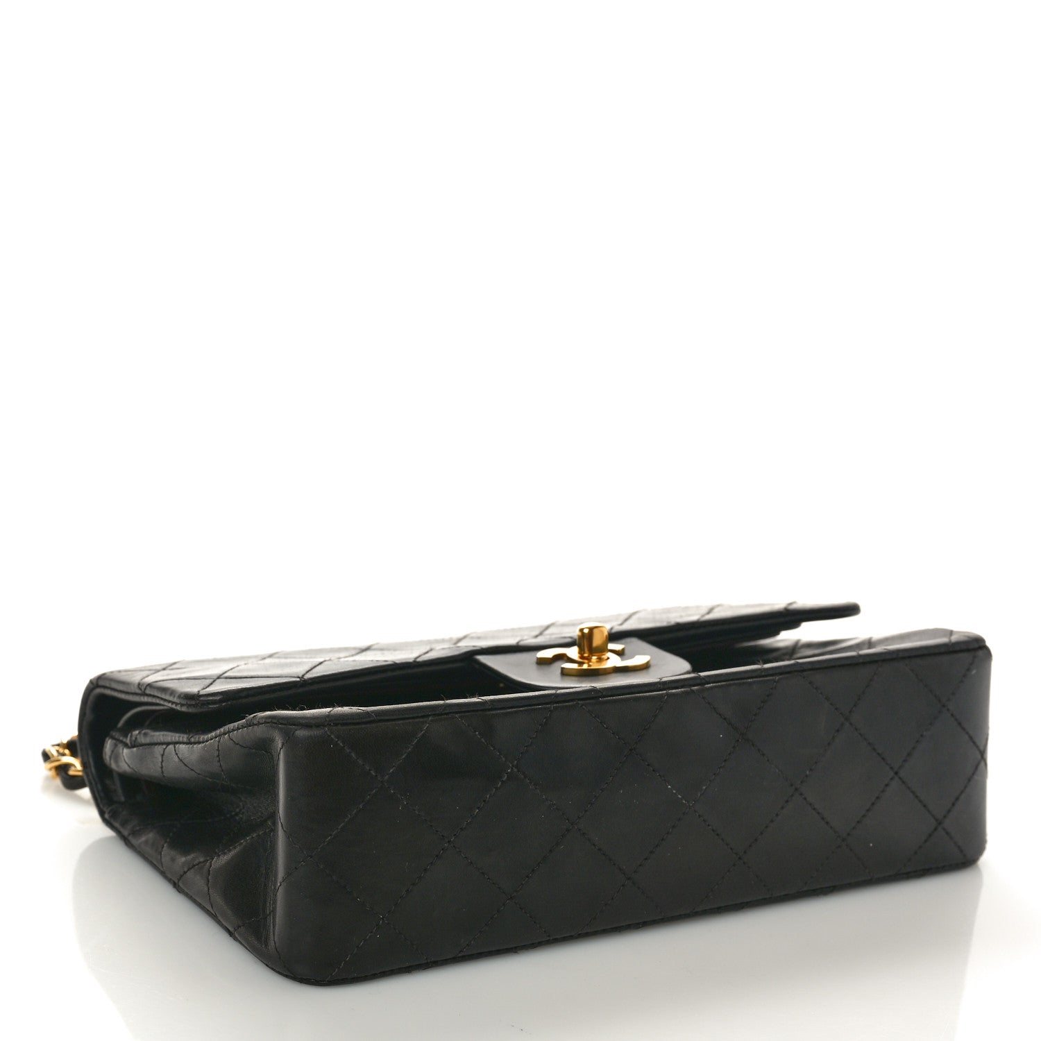 Chanel Lambskin Quilted Small Double Flap Black 4 of 10