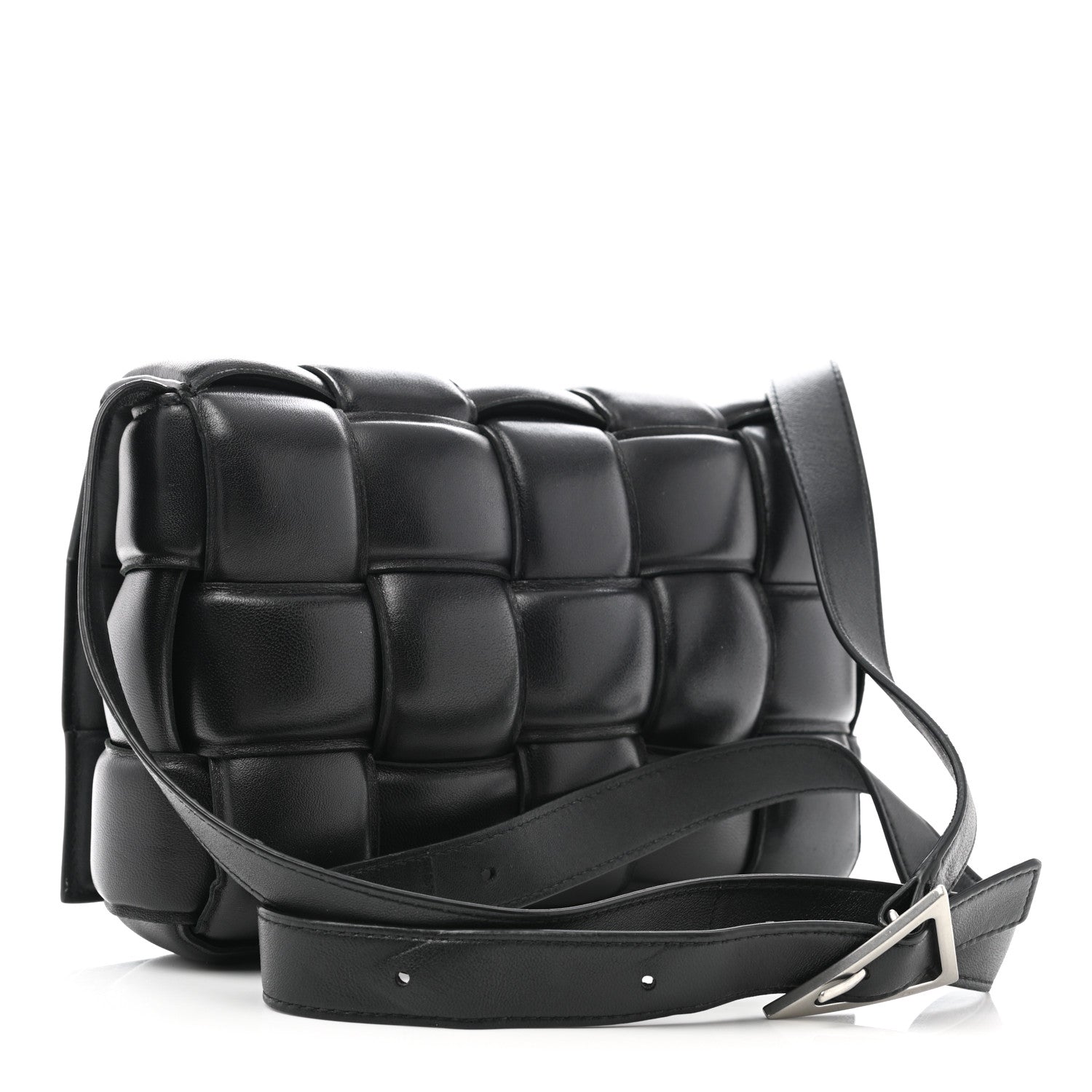 Bottega Veneta Nappa Maxi Intreccio Padded Cassette Crossbody Bag Black 3 of 9