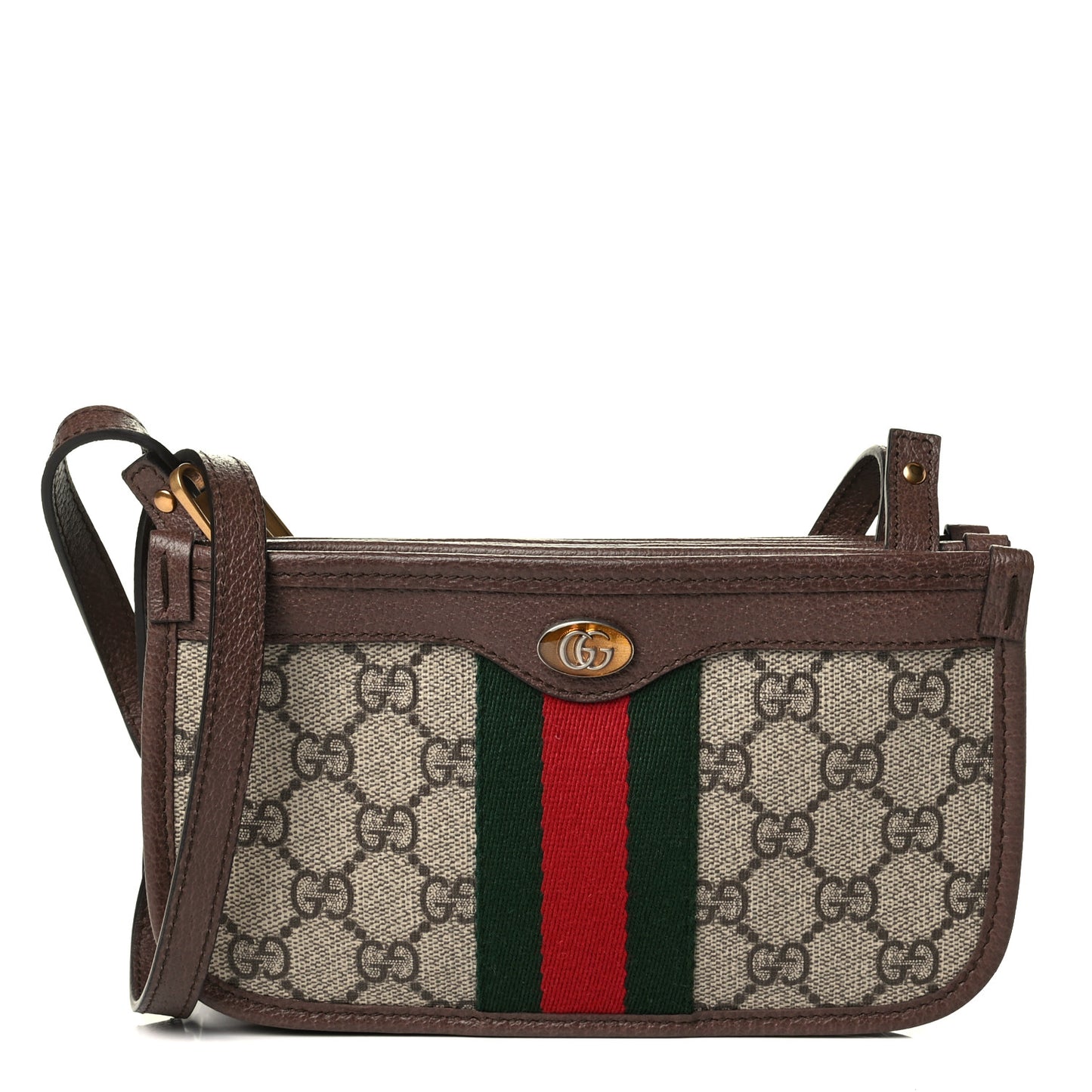 GG Supreme Monogram Web Ophidia Crossbody Beige New Acero