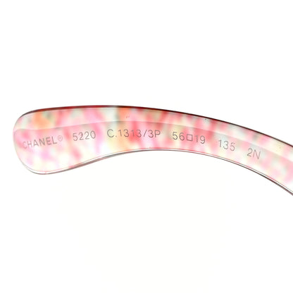 Chanel Acetate Multicolor Tweed CC Sunglasses 5220 Pink 5 of 7