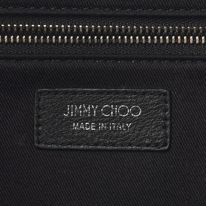 Jimmy Choo Calfskin Crystal Buckle Shopping Tote Black 5 of 7