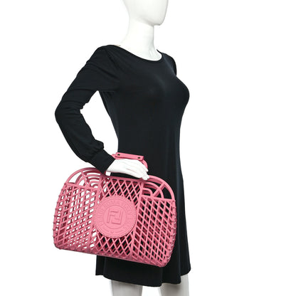 Fendi Recycled Plastic Vitello Liberty Matte Medium Fendi Basket Rosa 2 of 10