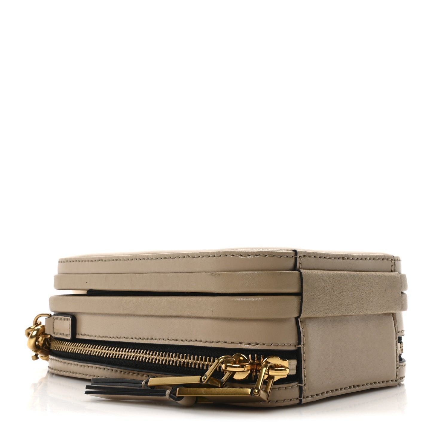 Smooth Calfskin The Vanity Crossbody Bag Beige