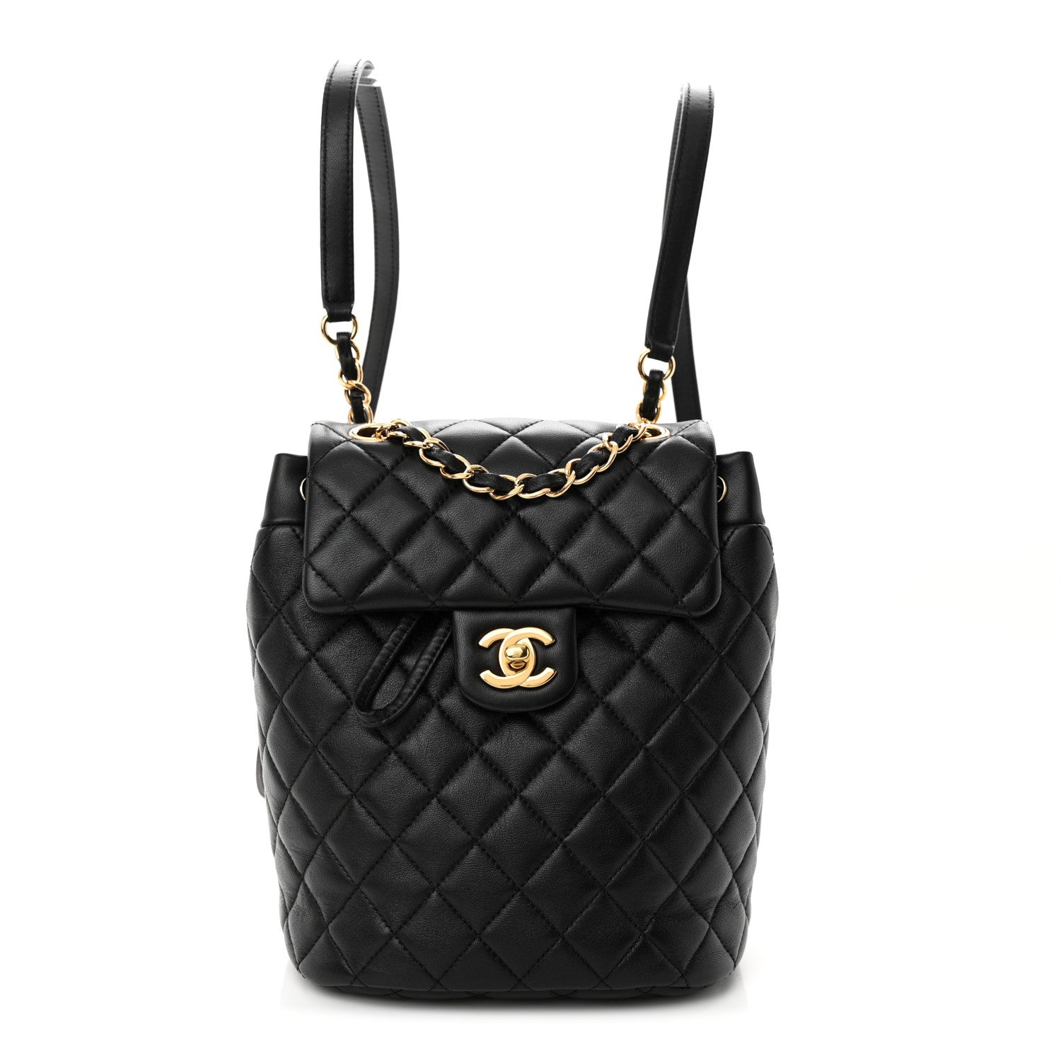 Chanel Lambskin Quilted Mini Urban Spirit Backpack Black 1 of 12