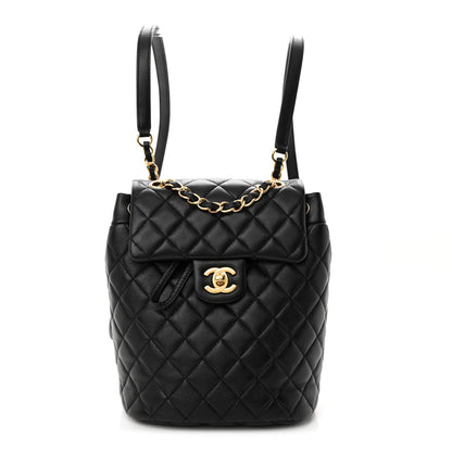 Chanel Lambskin Quilted Mini Urban Spirit Backpack Black 1 of 12