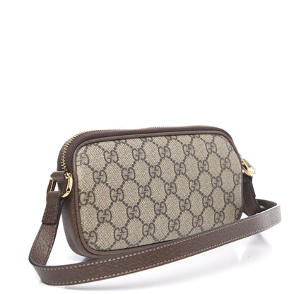 Gucci GG Supreme Monogram Web Mini Ophidia GG Bag Brown 3 of 11