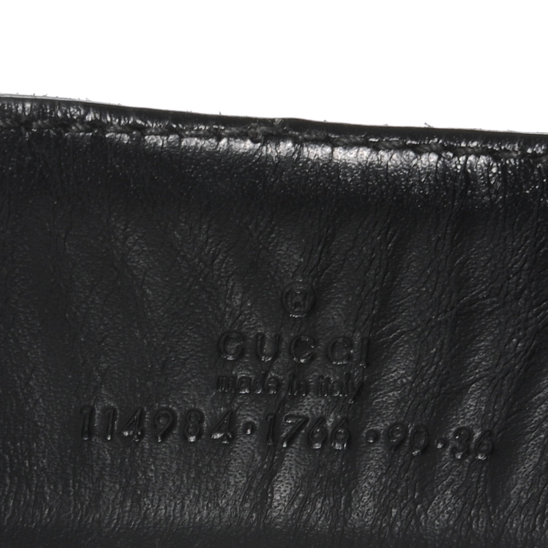 Gucci Guccissima GG Belt Black 90 36 5 of 5
