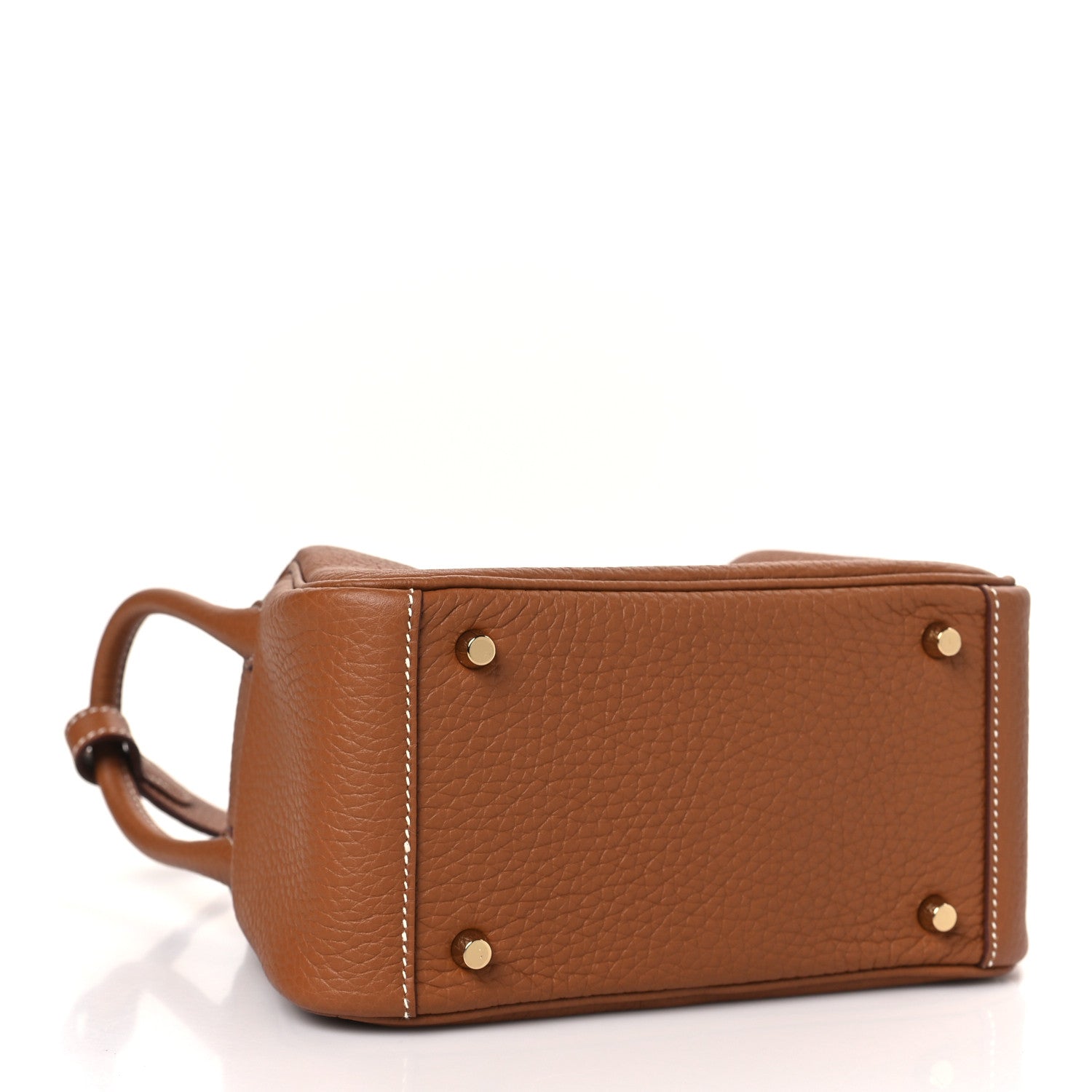 Hermes Taurillon Clemence Mini Lindy 20 Gold 4 of 10
