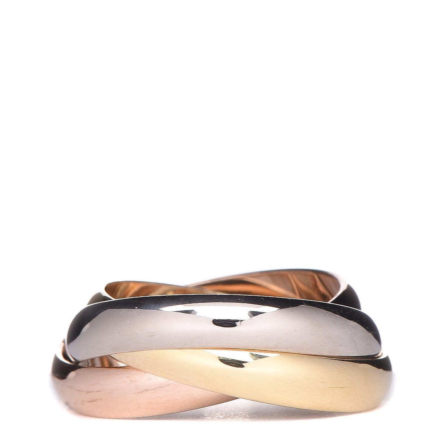 18K Pink Yellow White Gold Classic Les Must De Trinity Ring 52 6
