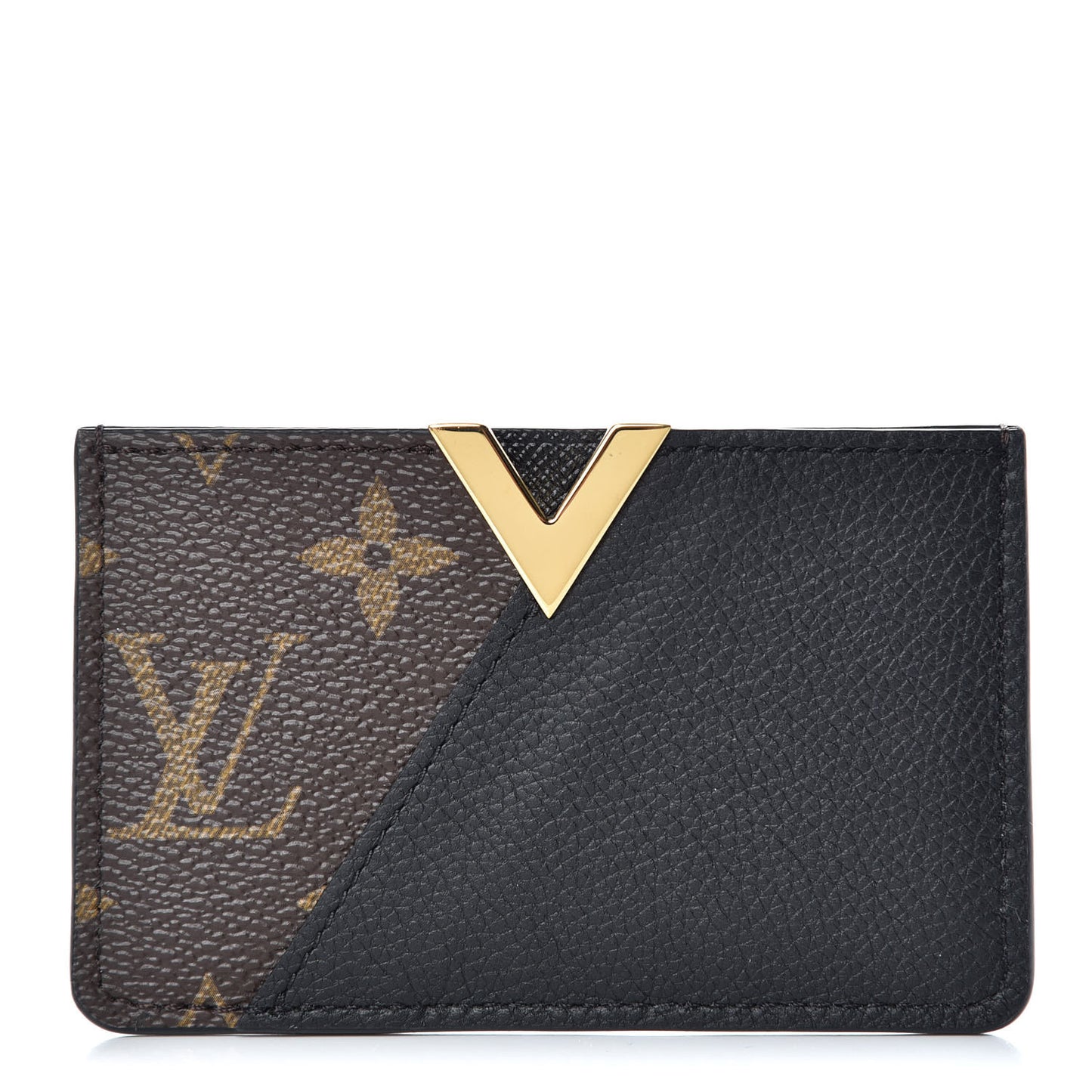 Monogram Calfskin Kimono Card Holder Black