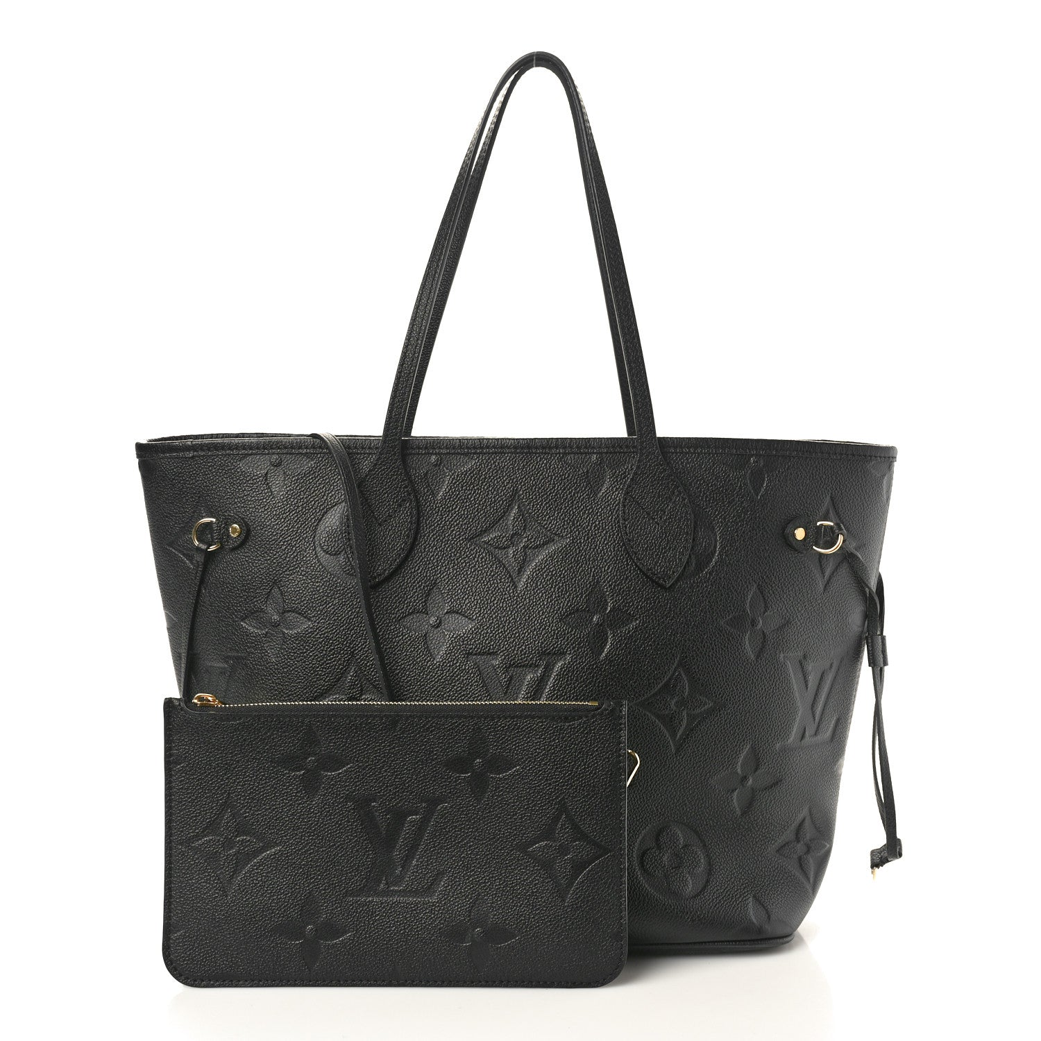 Louis Vuitton Empreinte Monogram Giant Neverfull MM Black 2 of 10