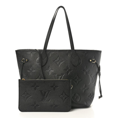 Louis Vuitton Empreinte Monogram Giant Neverfull MM Black 2 of 10