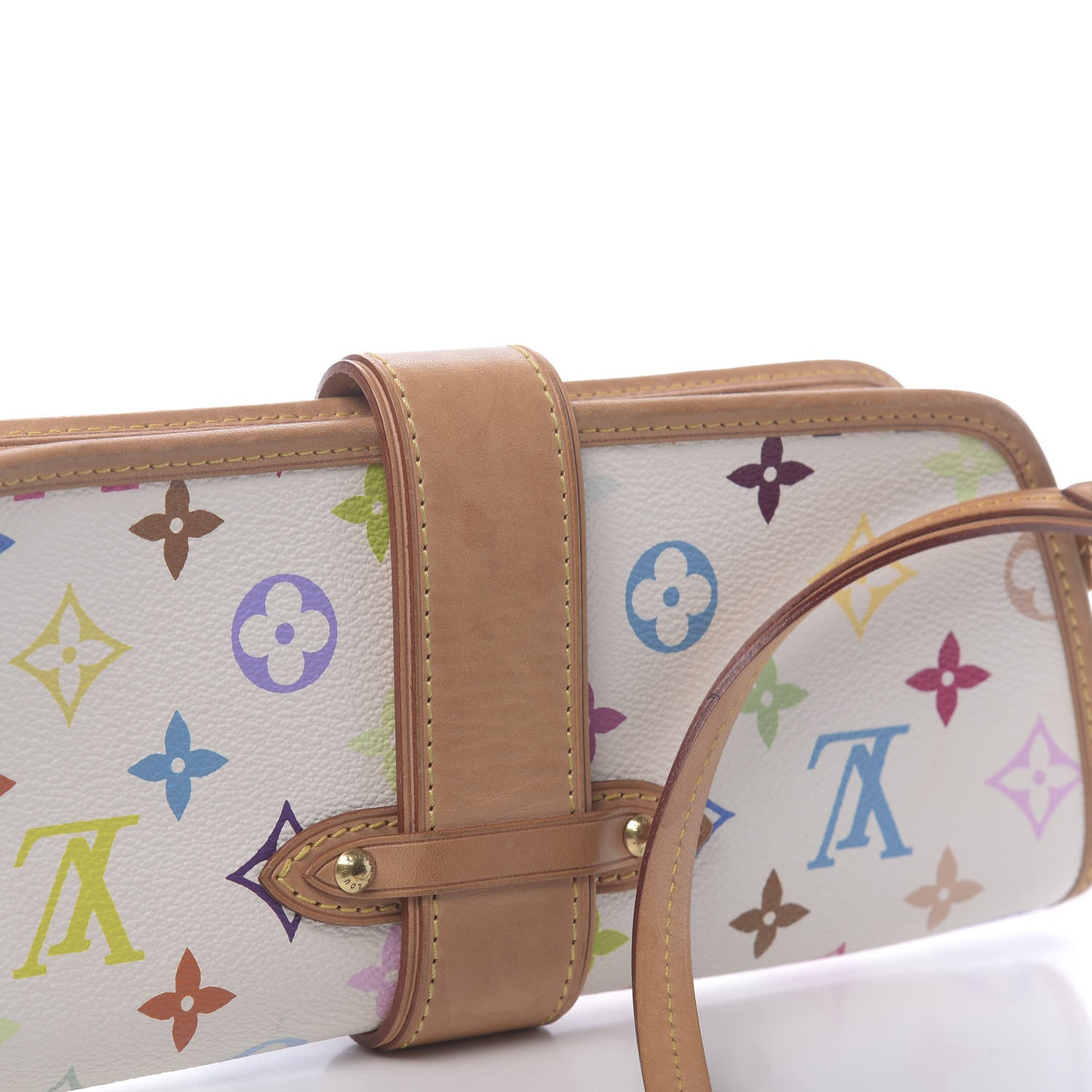 Louis Vuitton Monogram Multicolor Shirley White 10 of 12