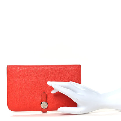 Hermes Togo Dogon Duo Wallet Capucine 2 of 11