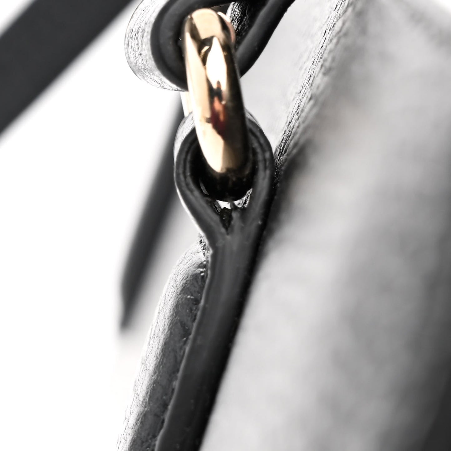 Dollar Calfskin Large Soho Top Handle Satchel Black