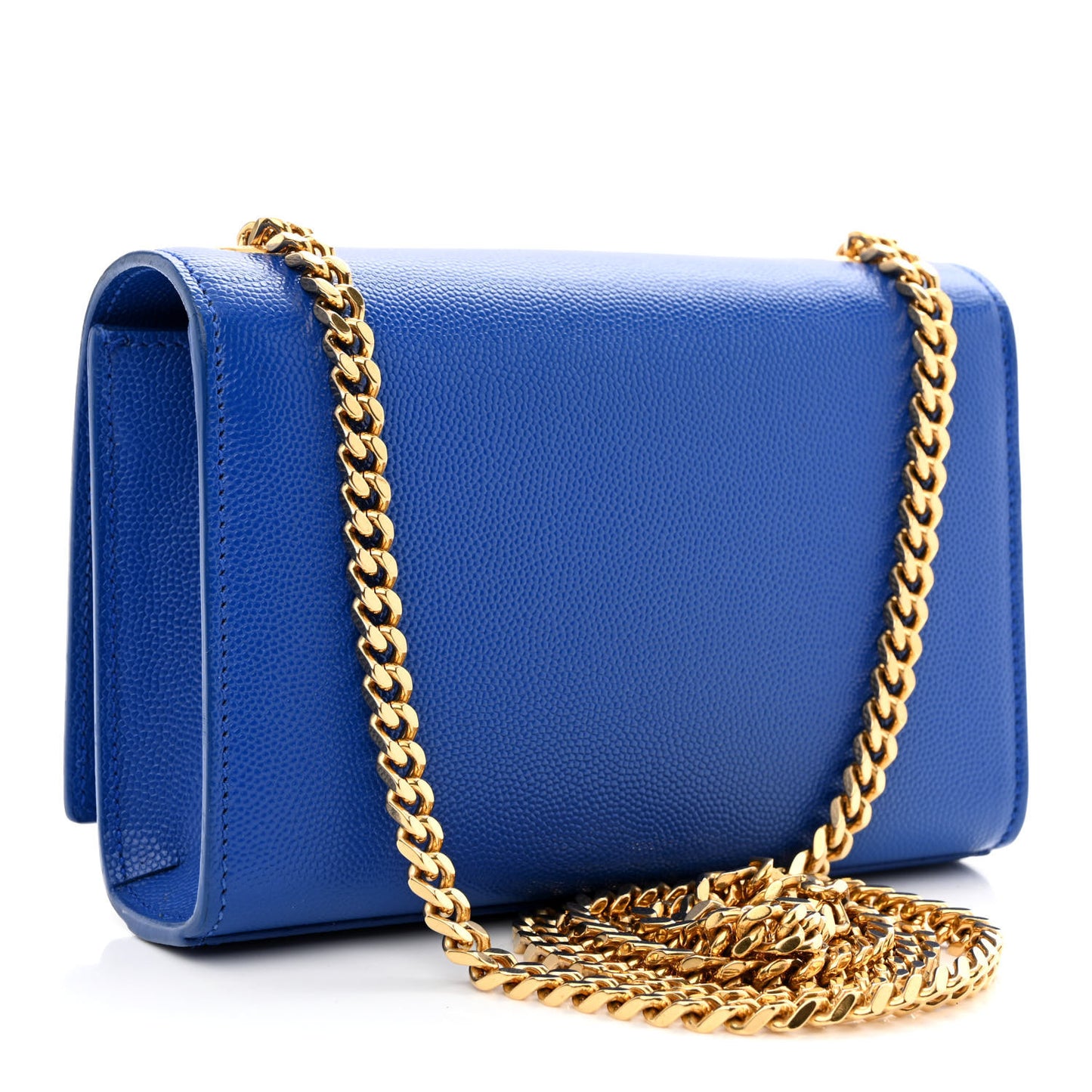 Grain De Poudre Small Classic Monogram Kate Satchel Royal Blue