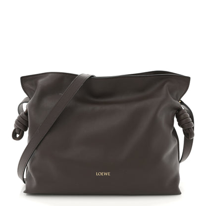 Loewe Nappa Medium Flamenco Knot Bag Chocolate 1 of 11
