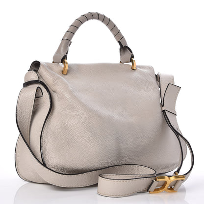 Chloe Calfskin Medium Marcie Top Handle Bag Dove 3 of 8