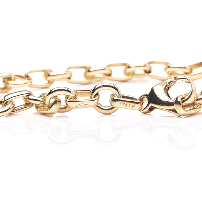 Tiffany 18K Yellow Gold Circle Link Chain Bracelet 6 of 6