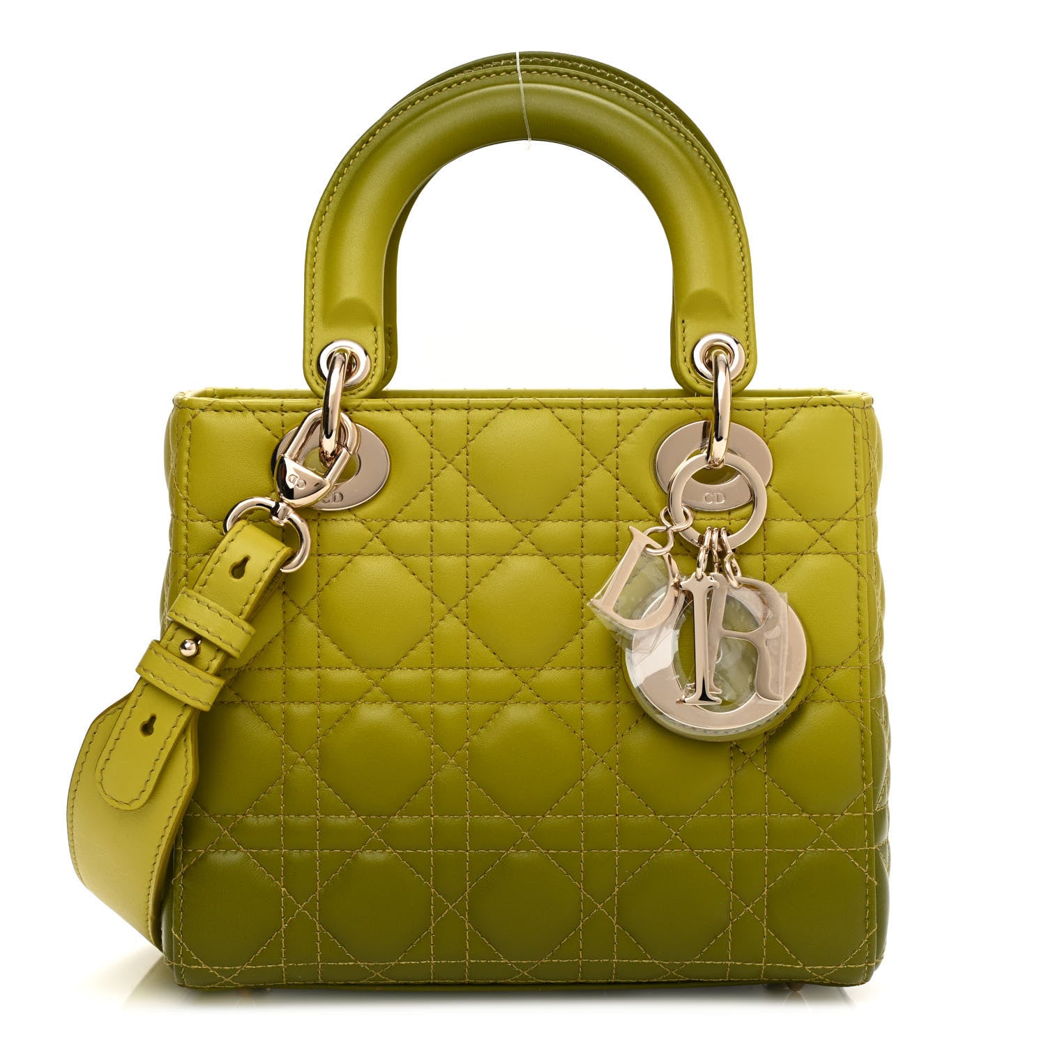 Christian Dior Lambskin Cannage Gradient Small Lady Dior Green 1 of 8