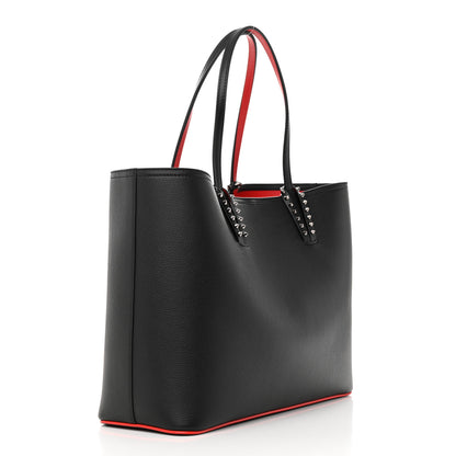 Christian Louboutin Calfskin Empire Spikes Small East West Cabata Tote Black 3 of 11