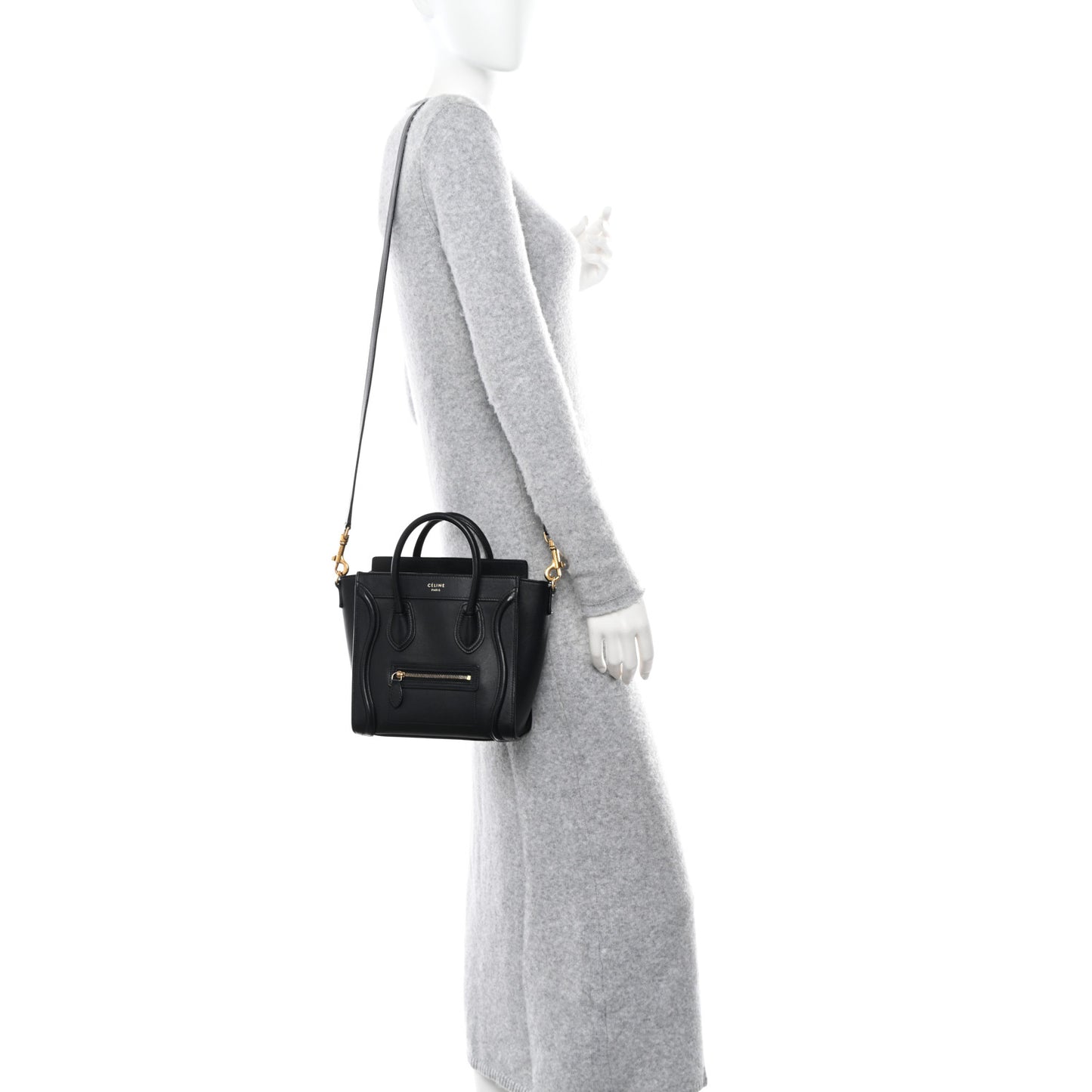 Smooth Calfskin Nano Luggage Black