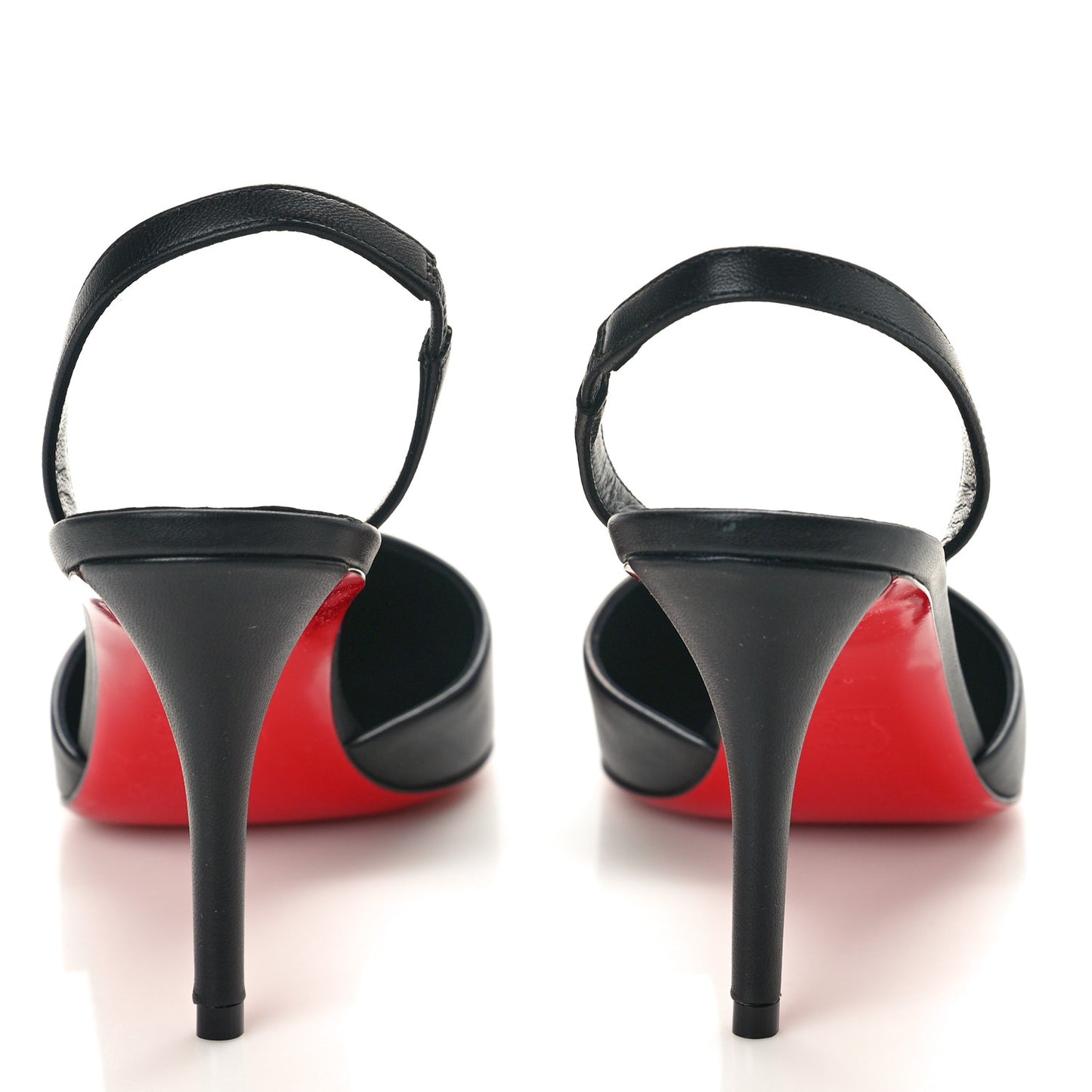 Calfskin O Kate Slingback 100 Pumps 39.5 Black