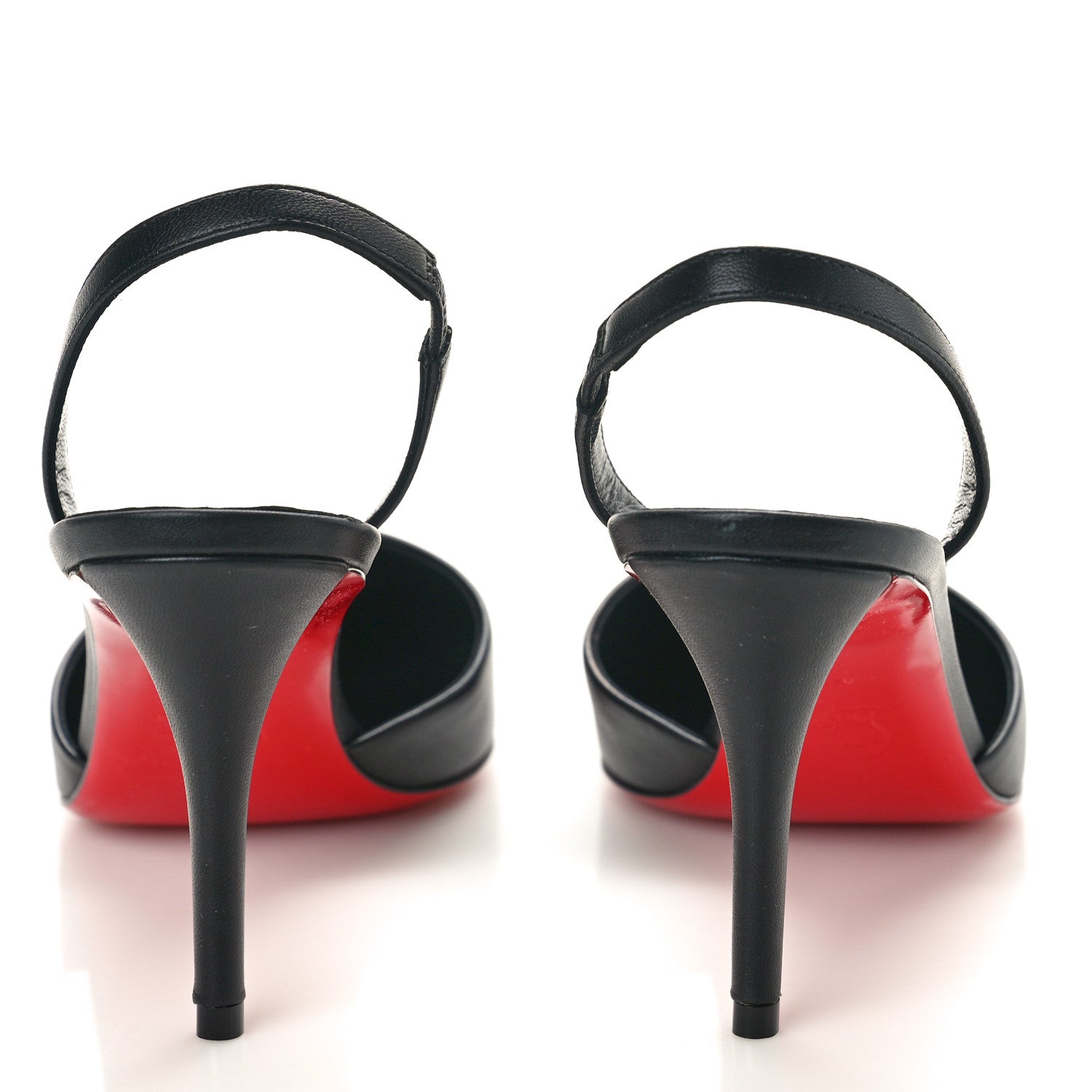 Christian Louboutin Calfskin O Kate Slingback 100 Pumps 39.5 Black 5 of 9