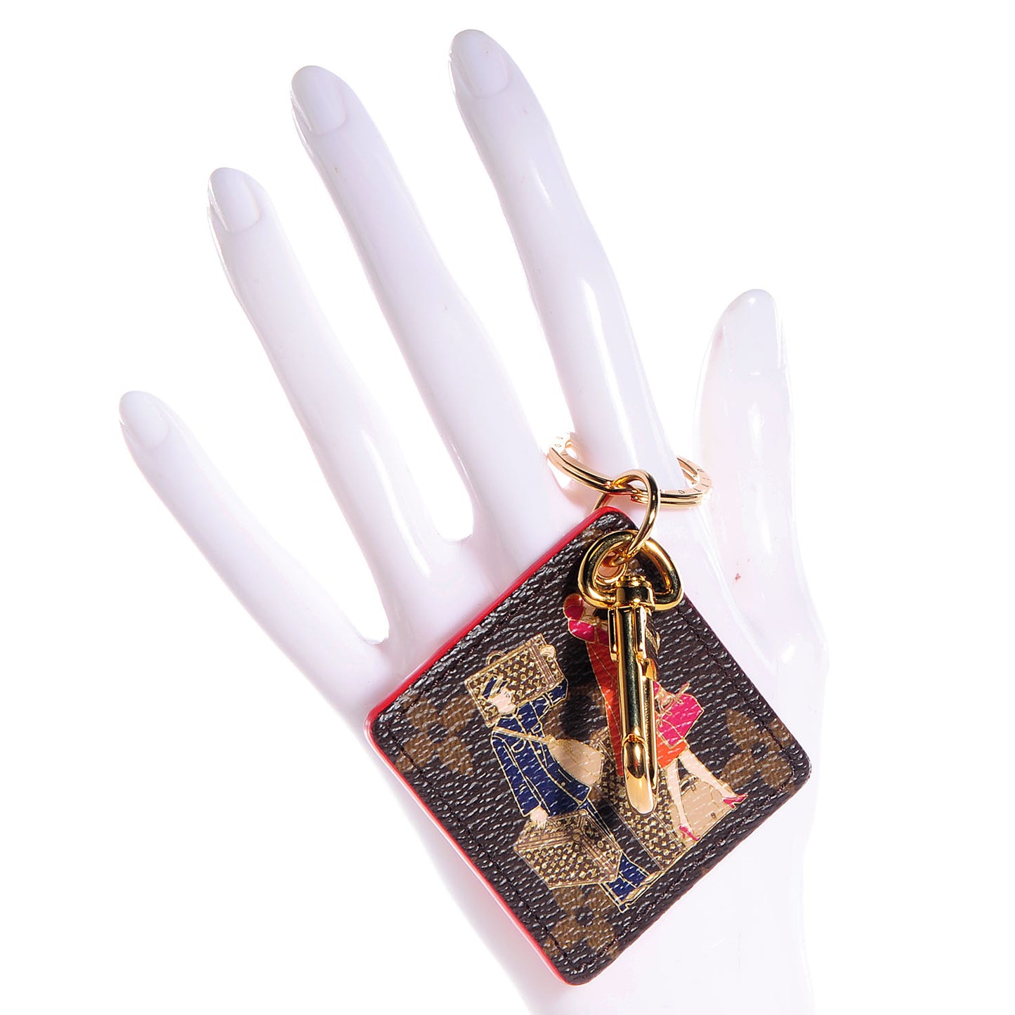 Monogram Illustre Groom Bag Charm Key Ring