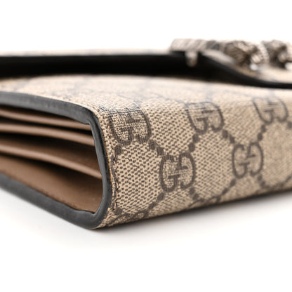 Gucci GG Supreme Monogram Mini Dionysus Chain Wallet Beige Taupe 9 of 11