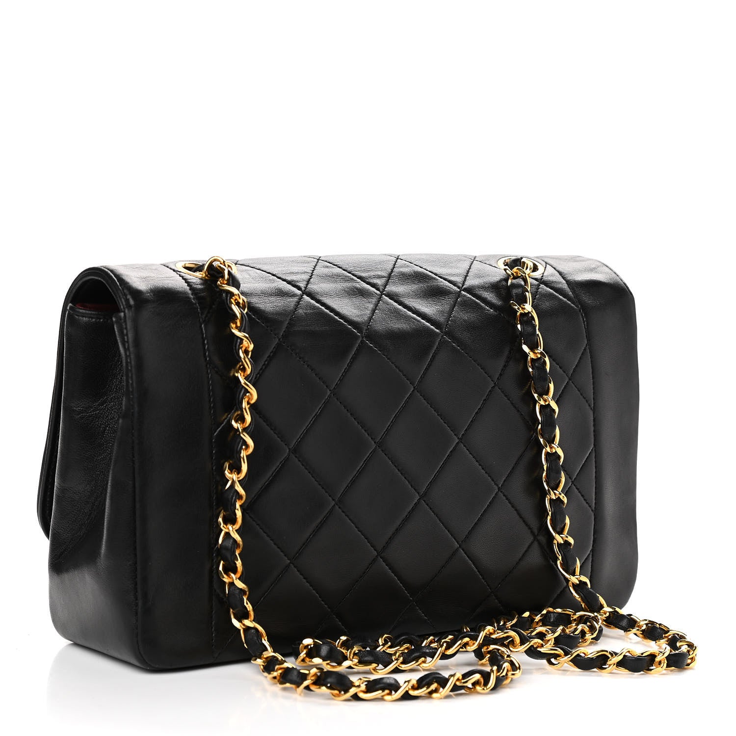 Chanel Lambskin Quilted Medium Single Flap Black 2 of 10