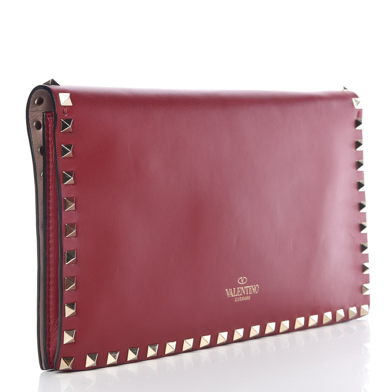 Valentino Garavani Nappa Rockstud Wristlet Clutch Rosso Valentino 3 of 9