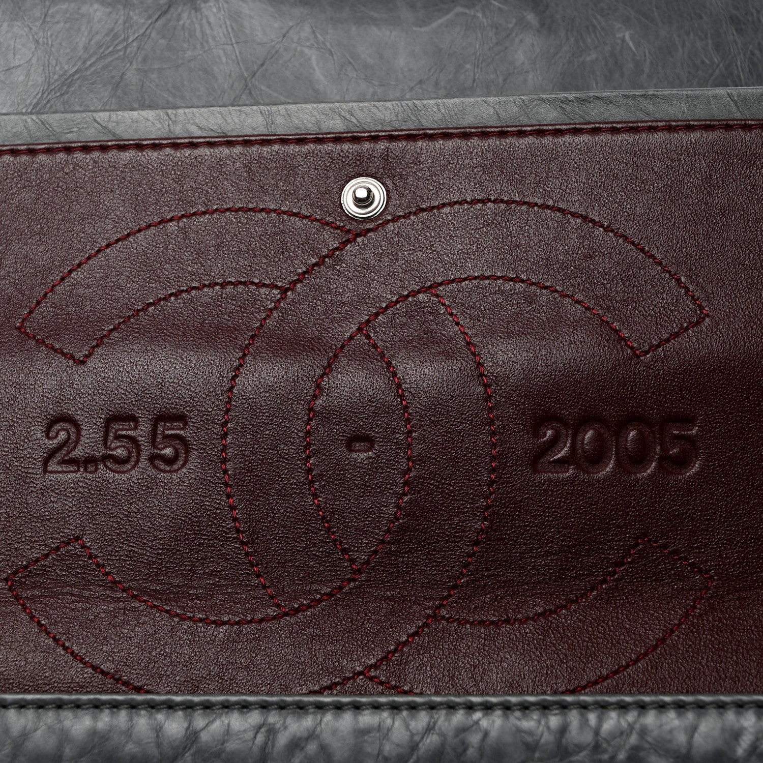 Chanel Aged Calfskin Quilted 50th Anniversary 2.55 Reissue 227 Flap Grey 6 of 11