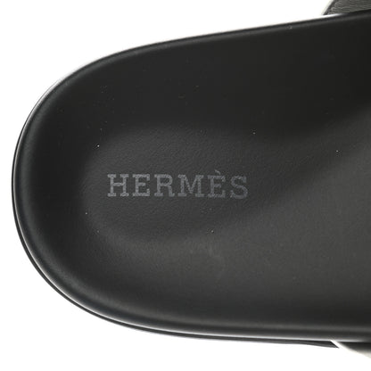 Hermes Calfskin Womens Chypre Sandals 38 White 7 of 9