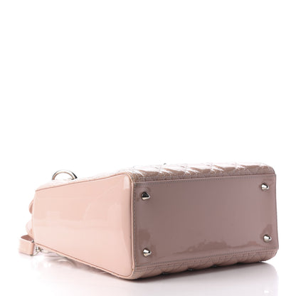 Christian Dior Patent Cannage Medium Lady Dior Rose Clair 5 of 9