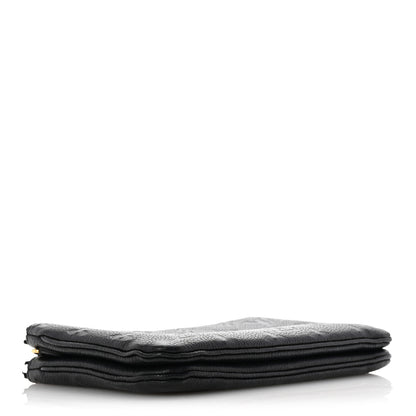 Louis Vuitton Empreinte Double Zip Pochette Black 4 of 16
