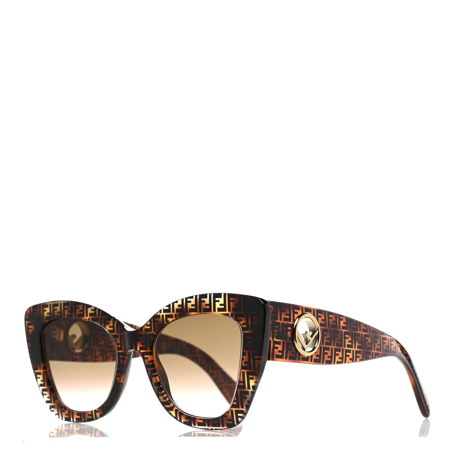 Acetate F is Fendi FF 51mm Cat Eye Sunglasses 0327/S Tortoise Camouflage
