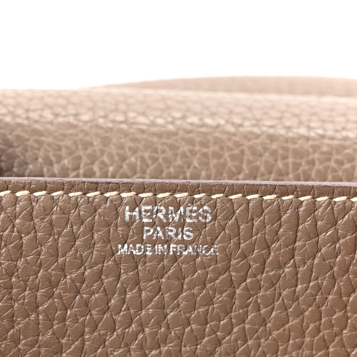 Hermes Taurillon Clemence Steve Messenger 28 Etoupe 6 of 10