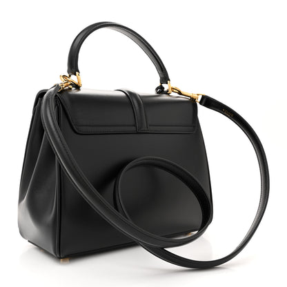 Celine Satinated Calfskin Small 16 Top Handle Bag Black 3 of 11