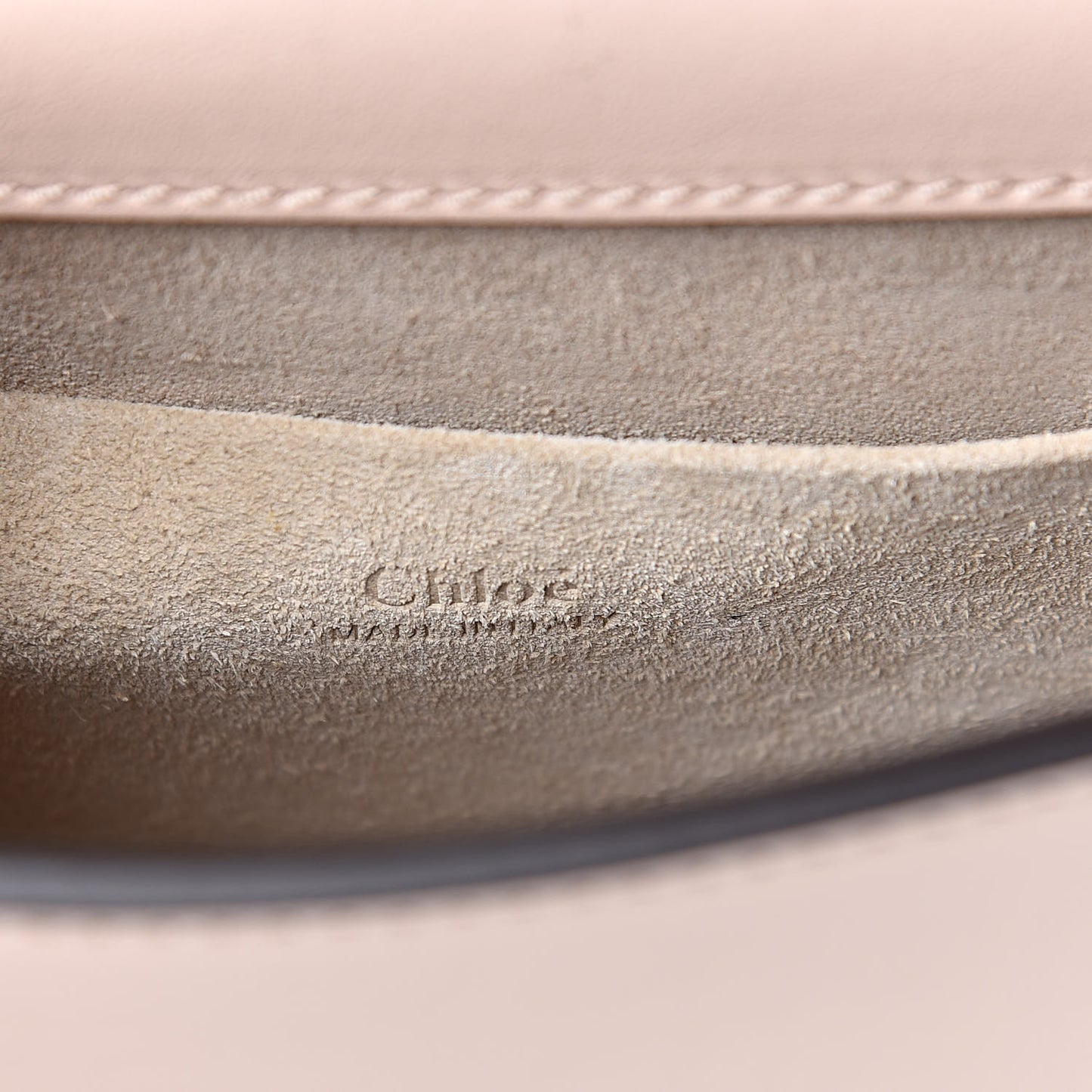 Calfskin Crystal Embellished Small Nile Bracelet Bag Cement Pink
