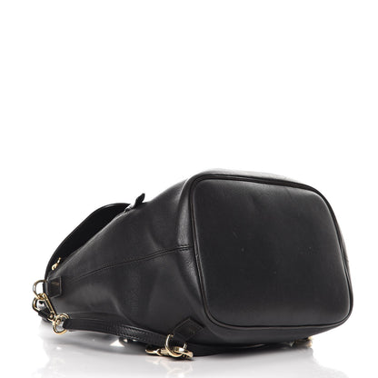Chloe Suede Calfskin Medium Faye Backpack Black 4 of 8
