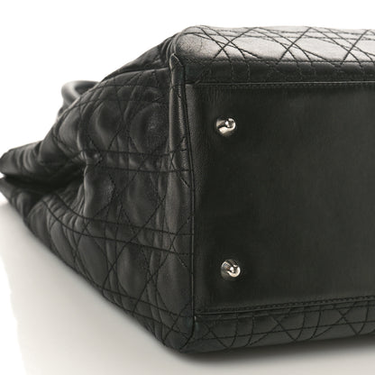 Christian Dior Lambskin Cannage Large Soft Lady Dior Shopping Tote Black 9 of 14