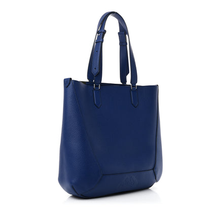 Alexander McQueen Grained Calfskin Medium Edge Tote Blue 3 of 9
