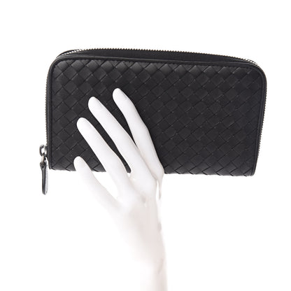 Bottega Veneta Nappa Intrecciato Zip Around Wallet Black 2 of 7