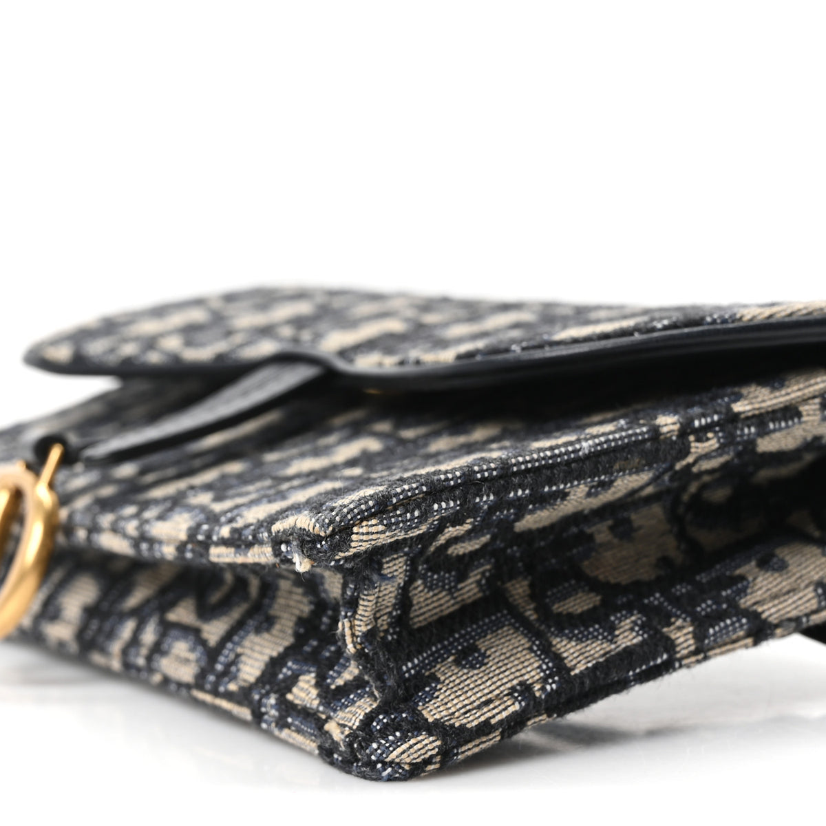 Christian Dior Oblique Saddle Belt Bag Blue 9 of 9