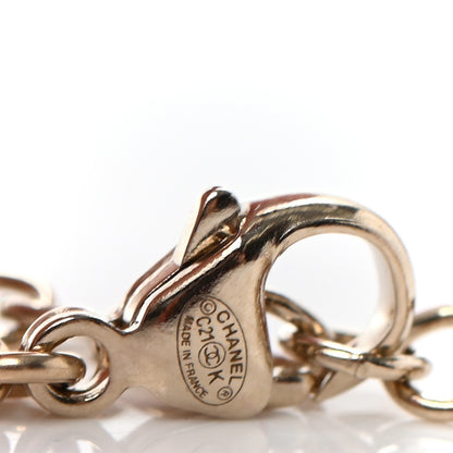 Chanel Pearl Crystal CC Bracelet Gold 4 of 4