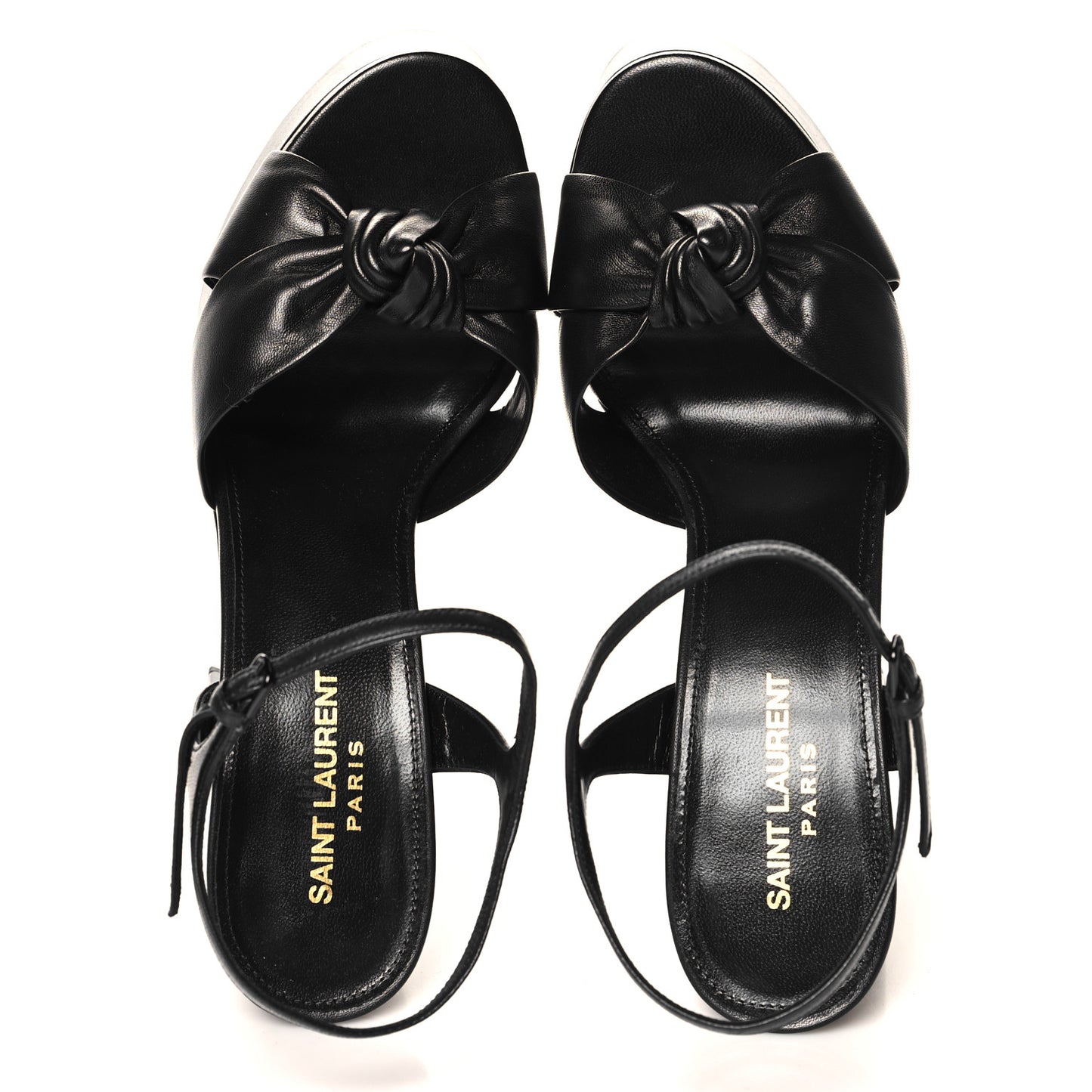 Vendome Bianca 85 Platform Sandals 39.5 Black