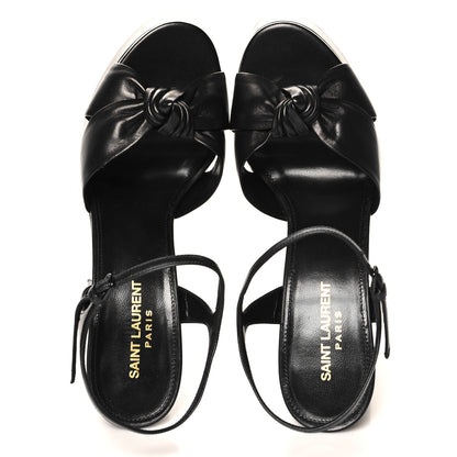 Saint Laurent Vendome Bianca 85 Platform Sandals 39.5 Black 2 of 10